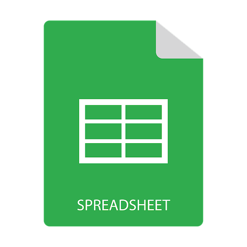 csv file spreadsheet indexing